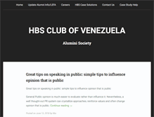 Tablet Screenshot of hbsclubvenezuela.com